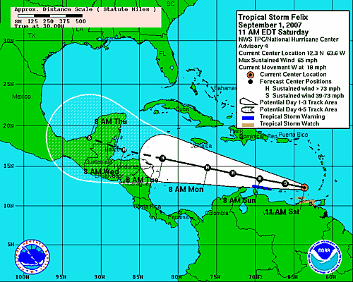 Tropical Storm Felix